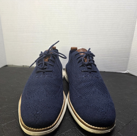 Cole Haan Navy Stitchlite OriginalGrand Wingtip Oxfords Size 8.5 main image 4